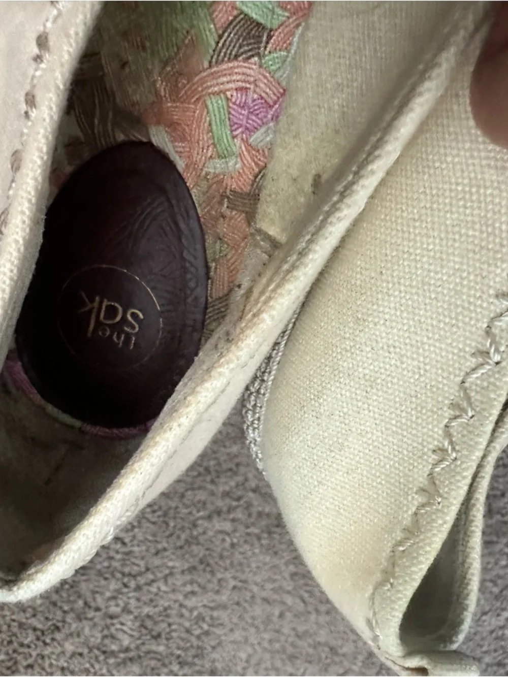 The Sak Crochet Canvas Brow Crochet Driver Textile Espadrille Size 10